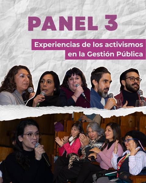 Panel 3: Experiencias de los activismos en la Gestión Pública